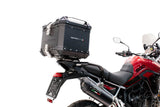 Triumph Tiger 900 GT / Pro / Rally Pro 2024-2025 GPR Tech 35L Aluminum Top Case, Black with Mounting Plate - photo 2