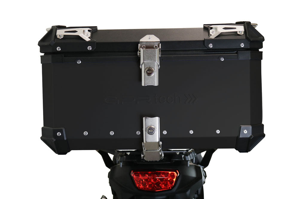 Suzuki V-Strom 800DE - 800SE 2025-2026 GPR Tech 55L Aluminum Top Case, Black with Mounting Plate - photo 2