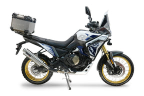 Voge DS 800 Rally 2025-2026 GPR Tech 35L Titanium Top Case, Titanium Natural with Mounting Plate - photo 1