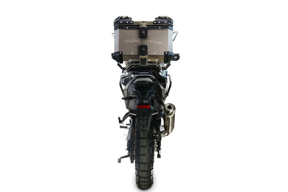 Voge DS 800 Rally 2025-2026 GPR Tech 35L Titanium Top Case, Titanium Natural with Mounting Plate - photo 3