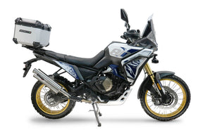 Voge DS 800 Rally 2025-2026 GPR Tech 45L Aluminum Top Case, Silver with Mounting Plate - photo 1