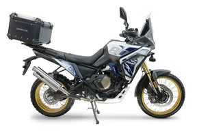 Voge DS 800 Rally 2025-2026 GPR Tech 55L Aluminum Top Case, Black with Mounting Plate - photo 1