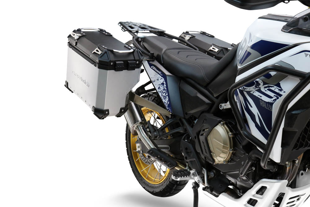Voge DS 800 Rally 2025-2026 GPR Tech 38+32L Aluminum Side Cases, Silver with Pannier Holders - photo 4