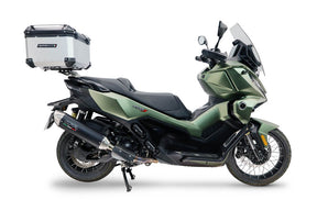 Voge SR 450 X 2026-2027 GPR Tech 45L Aluminum Top Case, Silver, with roof rack and mounting plate - photo 1