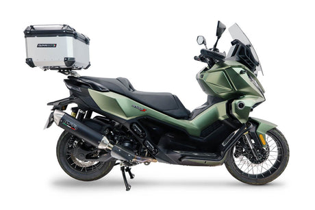 Voge SR 450 X 2026-2027 GPR Tech 45L Aluminum Top Case, Silver, with roof rack and mounting plate - photo 1
