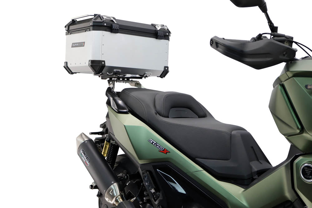 Voge SR 450 X 2026-2027 GPR Tech 45L Aluminum Top Case, Silver, with roof rack and mounting plate - photo 4