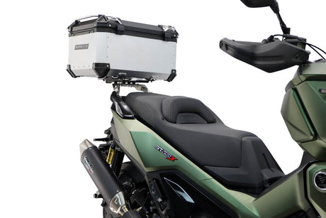 Voge SR 450 X 2026-2027 GPR Tech 45L Aluminum Top Case, Silver, with roof rack and mounting plate - photo 4