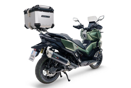 Voge SR 450 X 2026-2027 GPR Tech 35L Aluminum Top Case, Silver, with roof rack and mounting plate - photo 2