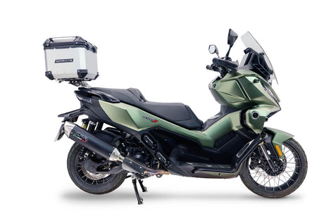 Voge SR 450 X 2026-2027 GPR Tech 26L Aluminum Top Case, Silver, with roof rack and mounting plate - photo 1