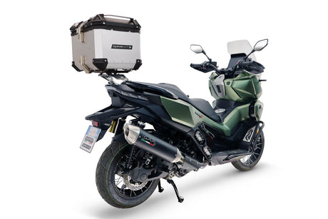 Voge SR 450 X 2026-2027 GPR Tech 26L Aluminum Top Case, Silver, with roof rack and mounting plate - photo 2