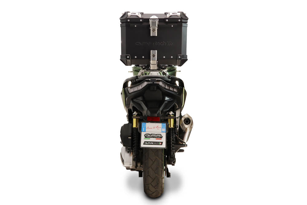 Voge SR 450 X 2026-2027 GPR Tech 26L Aluminum Top Case, Black, with roof rack and mounting plate - photo 2