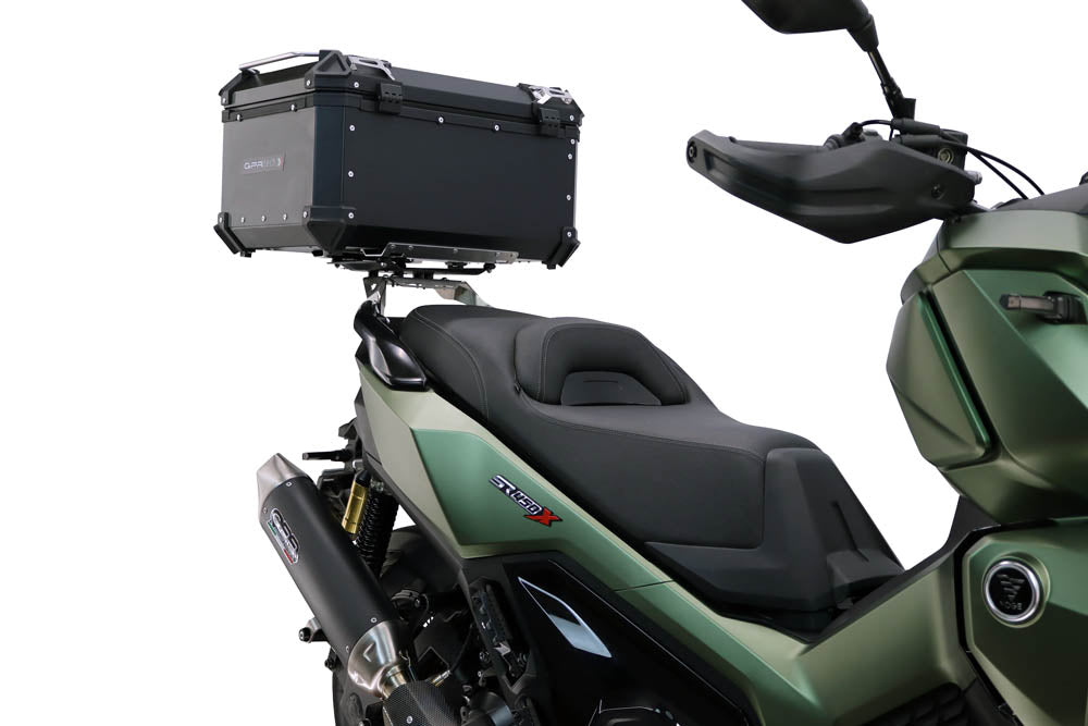 Voge SR 450 X 2026-2027 GPR Tech 45L Aluminum Top Case, Black, with roof rack and mounting plate - photo 4