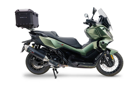 Voge SR 450 X 2026-2027 GPR Tech 35L Aluminum Top Case, Black, with roof rack and mounting plate - photo 1