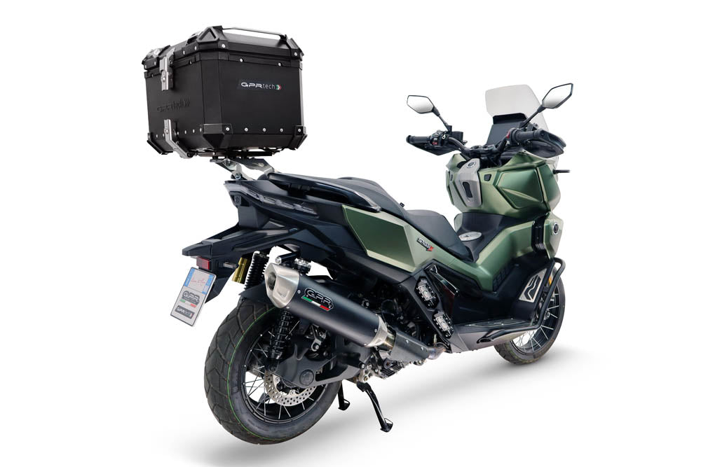 Voge SR 450 X 2026-2027 GPR Tech 35L Aluminum Top Case, Black, with roof rack and mounting plate - photo 2