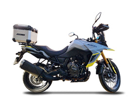 Suzuki V-Strom 800DE - 800SE 2025-2026 GPR Tech 45L Aluminum Top Case, Silver with Mounting Plate - photo 1