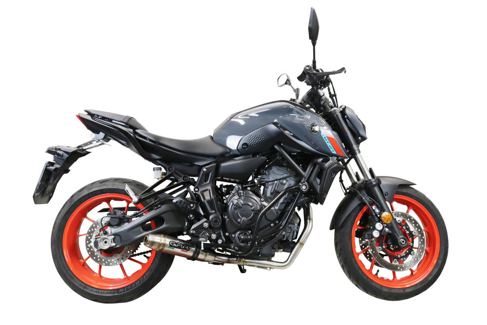 Sistema de escape completo GPR Deeptone Inox para Yamaha MT-07 2021-2024