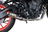 Sistema de escape completo GPR Deeptone Inox para Yamaha MT-07 2021-2024