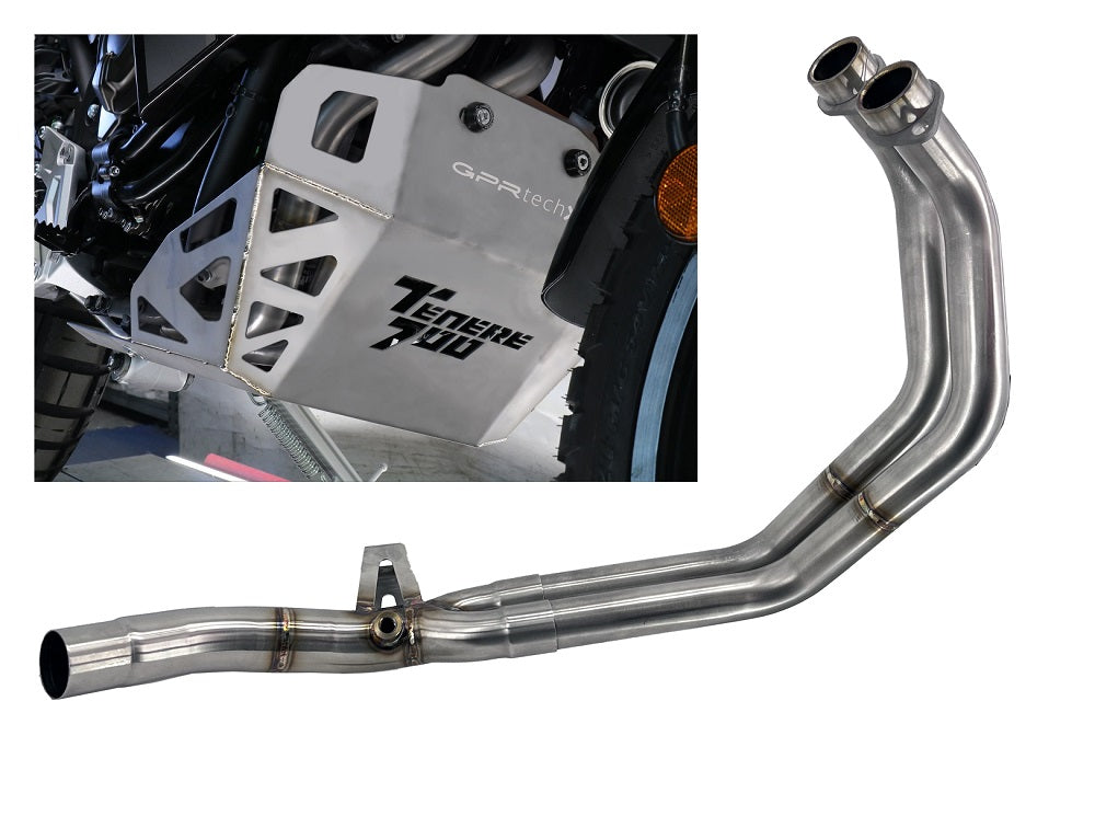 Yamaha Tenere 700 2021-2024 Exhaust GPR Decat Pipe Paracoppa Titanio