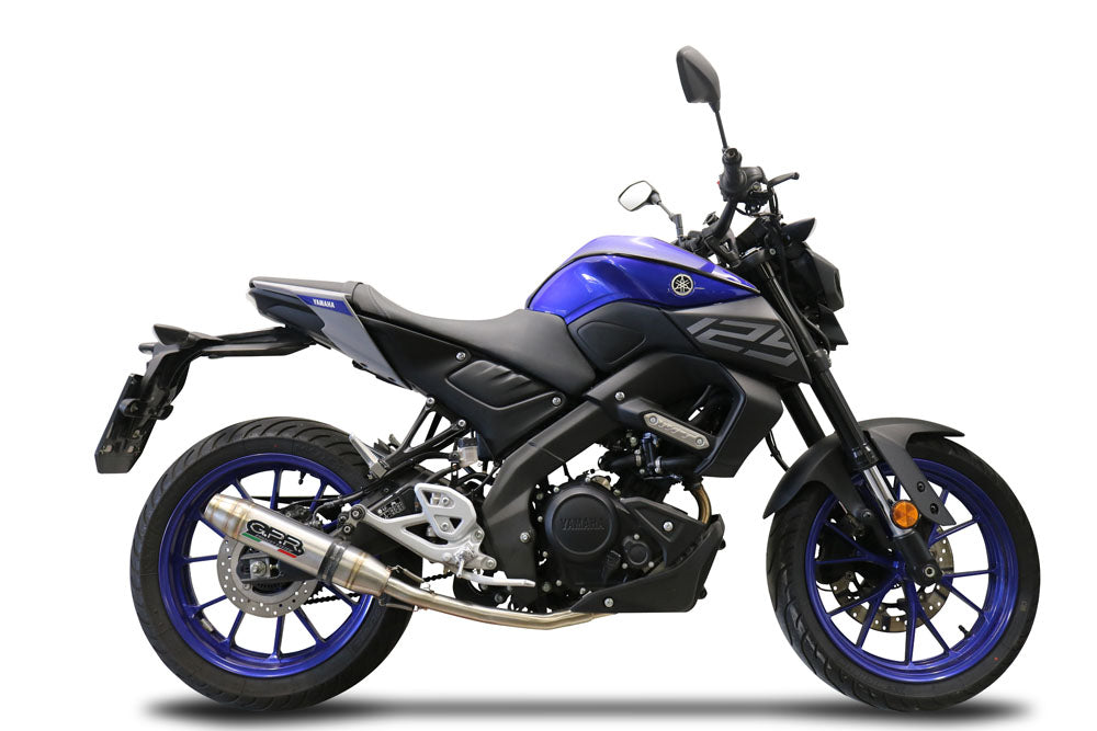 Yamaha Mt 125 2021-2024 Exhaust GPR Full System Deeptone Inox