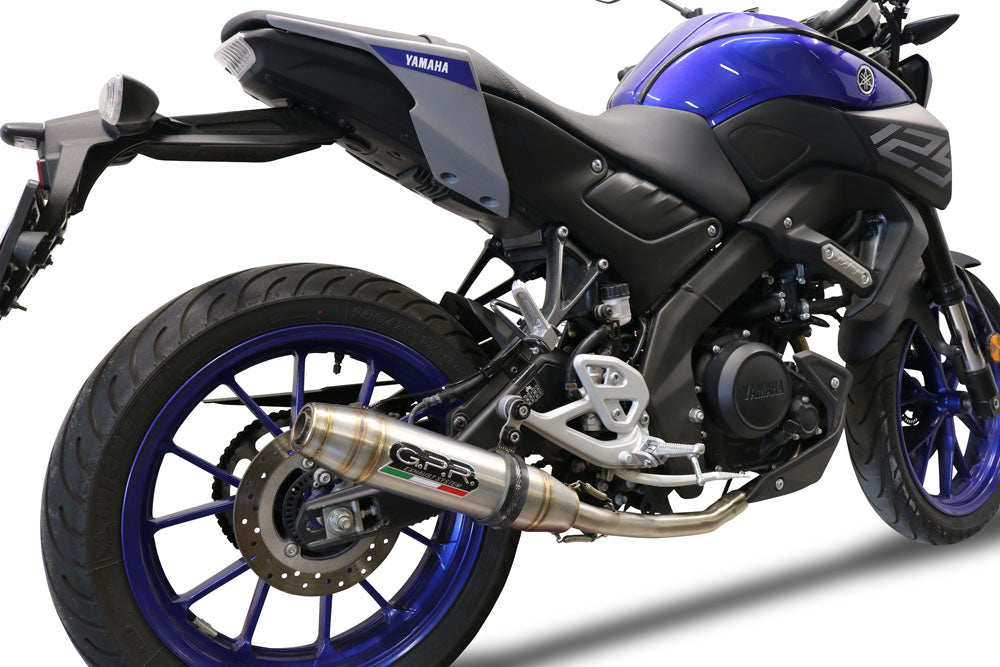 Yamaha Mt 125 2021-2024 Exhaust GPR Full System Deeptone Inox