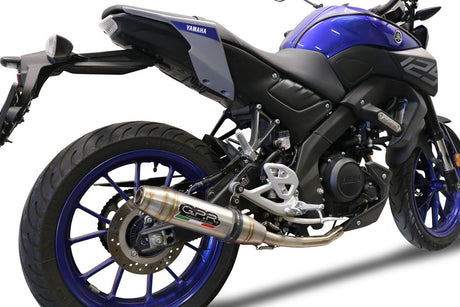 Yamaha Mt 125 2021-2024 Exhaust GPR Full System Deeptone Inox
