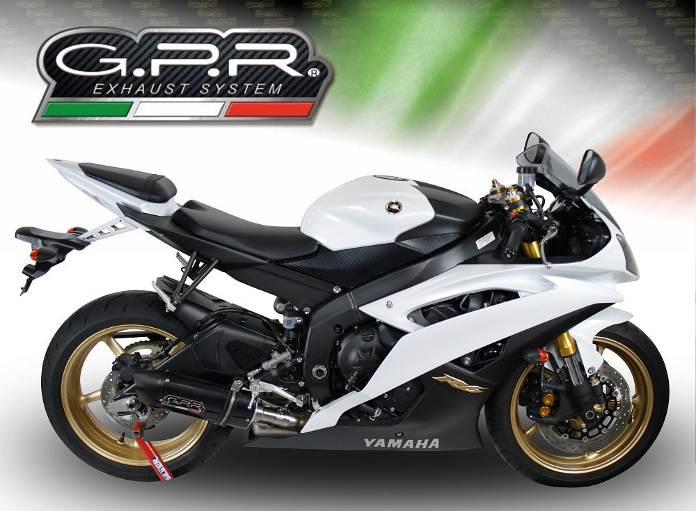 Yamaha Yzf R6 2006-2016 Exhaust GPR Slip-on Furore Nero
