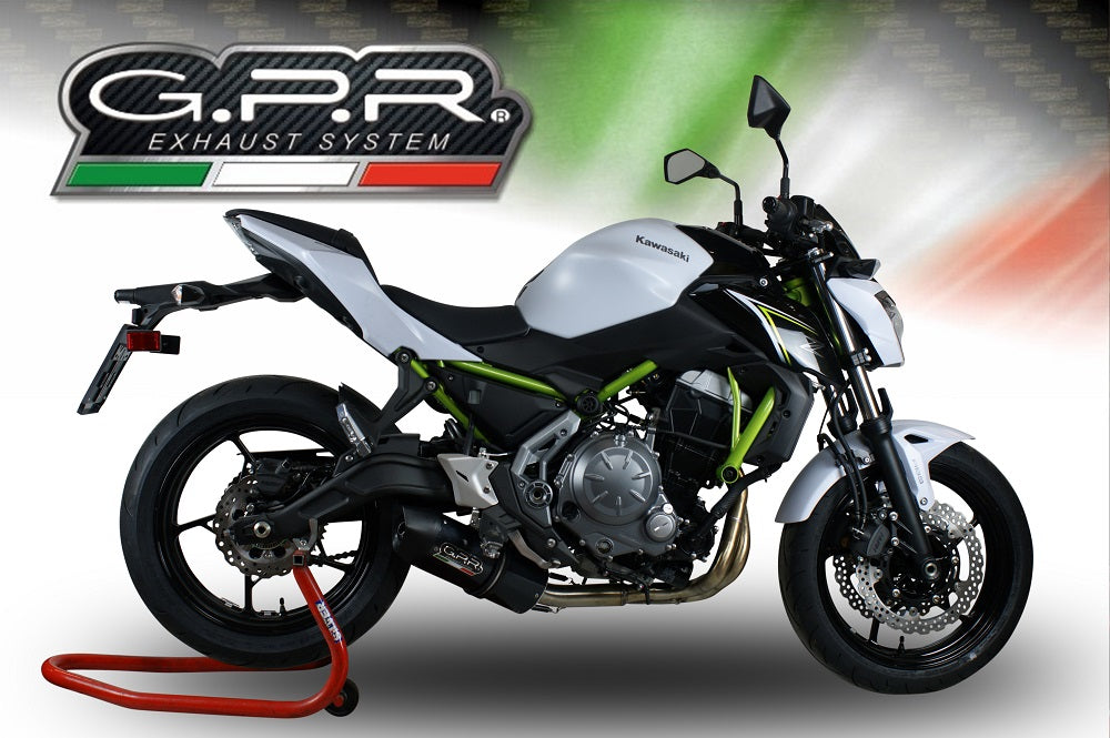 Kawasaki Z650 2021-2022 Exhaust GPR Full System Furore Evo4 Nero