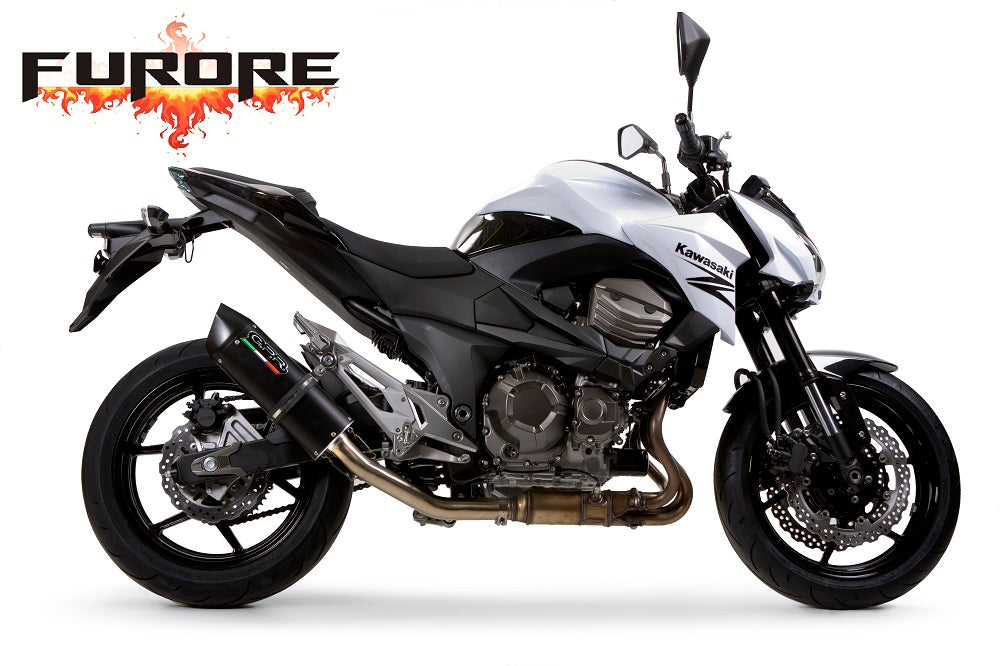 Kawasaki Z800 2009-2016  Exhaust GPR Slip-on Furore Nero