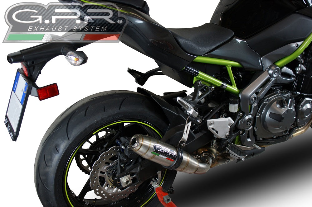 Kawasaki Z900E 2017-2020 Exhaust GPR Slip-on Deeptone Inox