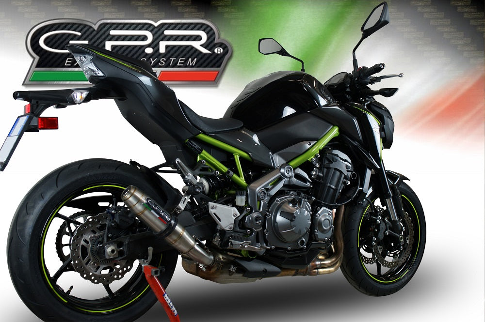 Kawasaki Z900E 2017-2020 Exhaust GPR Slip-on Deeptone Inox