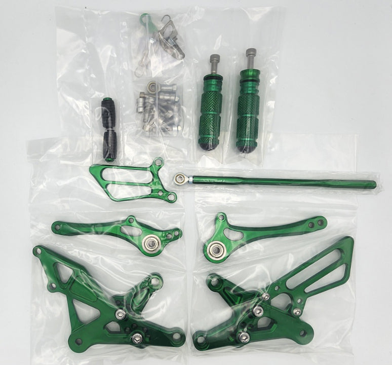 Kawasaki ZX10R Rearsets 2004-2020 Green