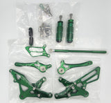 Kawasaki ZX10R Rearsets 2004-2020 Green