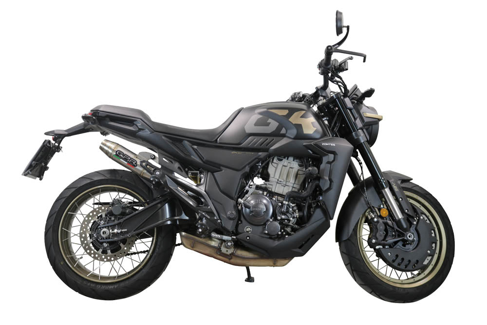 Zontes 350 T2 ADV 2022-2024 Exhaust GPR Slip-on Deeptone Inox