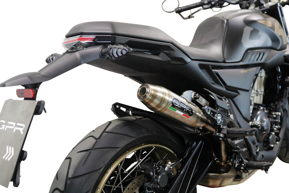 Zontes 350 T2 ADV 2022-2024 Exhaust GPR Slip-on Deeptone Inox