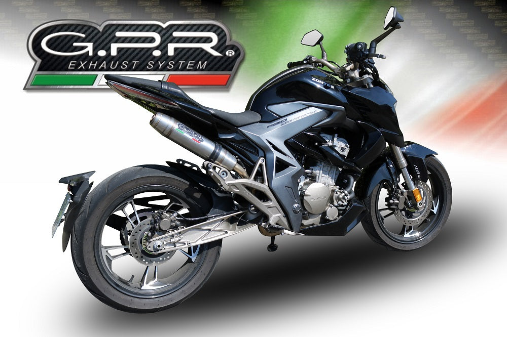 Zontes Zt 310 2018-2020 Exhaust GPR Full System Deeptone Inox