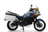Zontes 703 F 2024-2026 GPR Tech 38+38L Aluminum Side Cases, Silver with Pannier Holders - photo 1