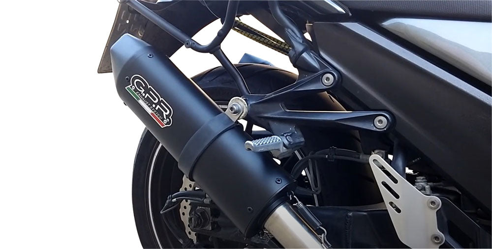 Kawasaki Zzr 1400 2017-2022 Exhaust GPR Double Slip-on Furore Nero