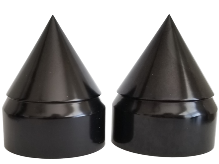 Kawasaki Ninja Rear AXLE NUT Covers Black Anodized