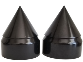 Kawasaki Ninja Rear AXLE NUT Covers Black Anodized