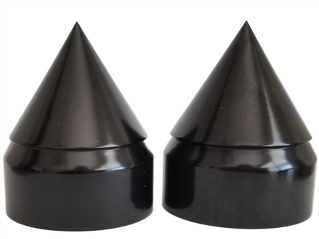 Kawasaki Ninja Rear AXLE NUT Covers Black Anodized