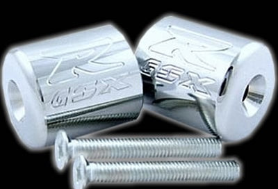 Engraved "GSXR" Bar Ends -Most Suzuki -Chrome