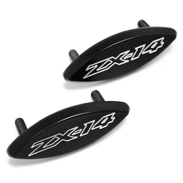 Kawasaki ZX14R Mirror Block Off in Black