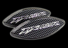 Kawasaki ZX 12 Mirror Block Off Plates-Carbon