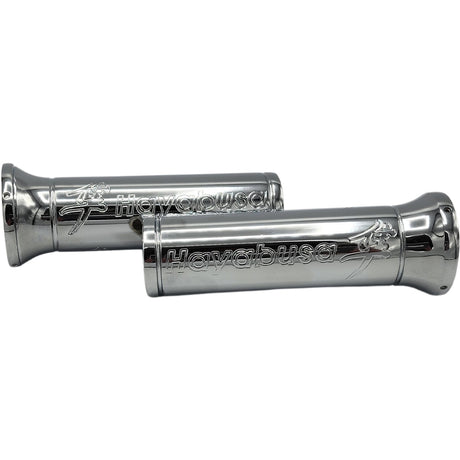 Suzuki Hayabusa Engraved Chrome Grips