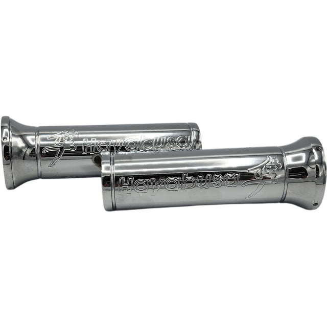 Suzuki Hayabusa Engraved Chrome Grips