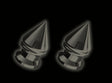 Honda Swingarm SPOOLS-Black Chrome