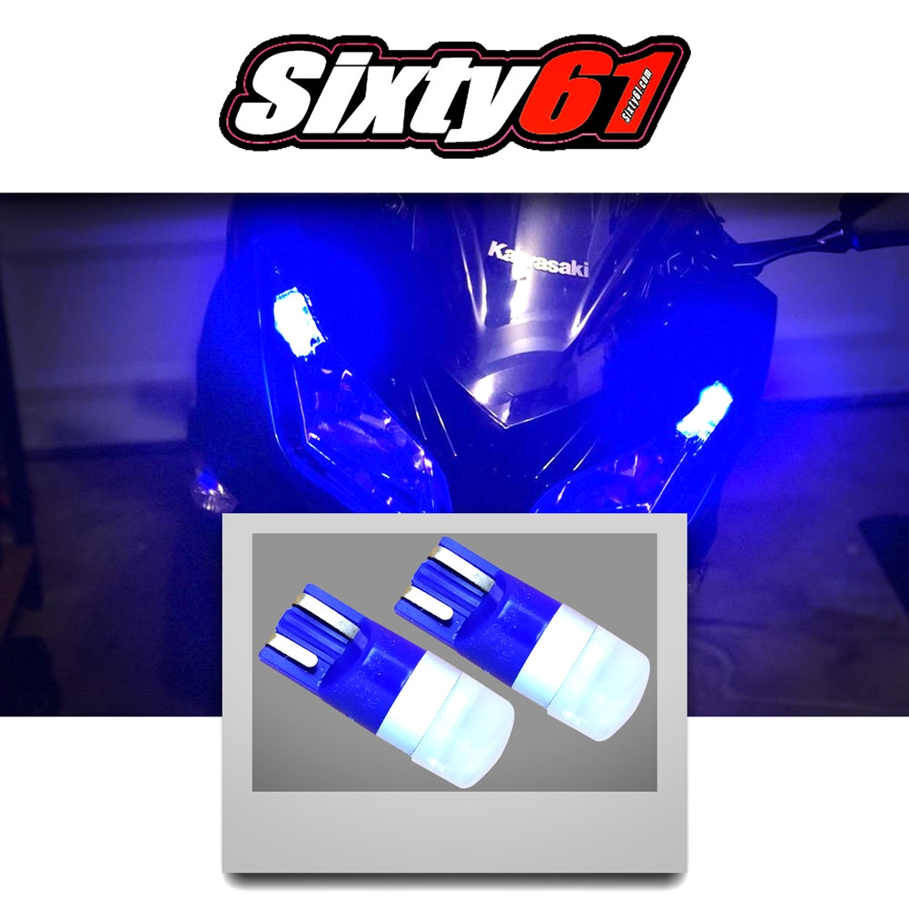 Motorcycle LED Side Marker Light Bulbs - Blue