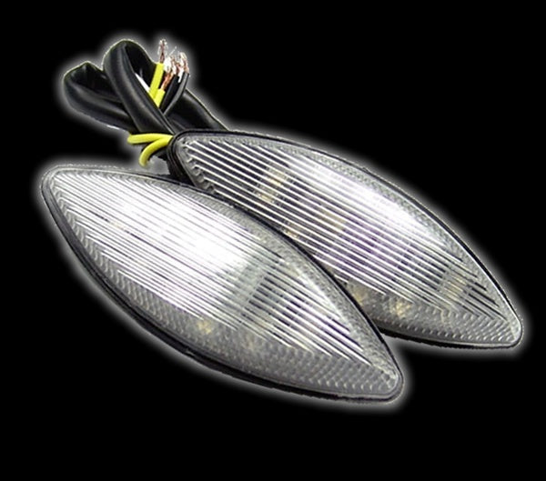 Kawasaki Ninja ZX12R / ZX14R 2006-2017 Mirror Block Off Turn Signals - Clear