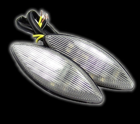 Kawasaki Ninja ZX12R / ZX14R 2006-2017 Mirror Block Off Turn Signals - Clear