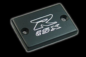 Engraved Suzuki Rear Brake Reservoir cap GSXR600 GSXR750 GSXR1000 GSXR1100 - Black
